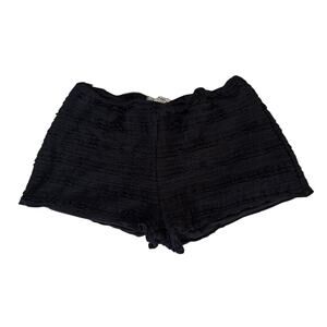 Good Days Project Ruffled Bloomer Booty Shorts in Black Size Medium